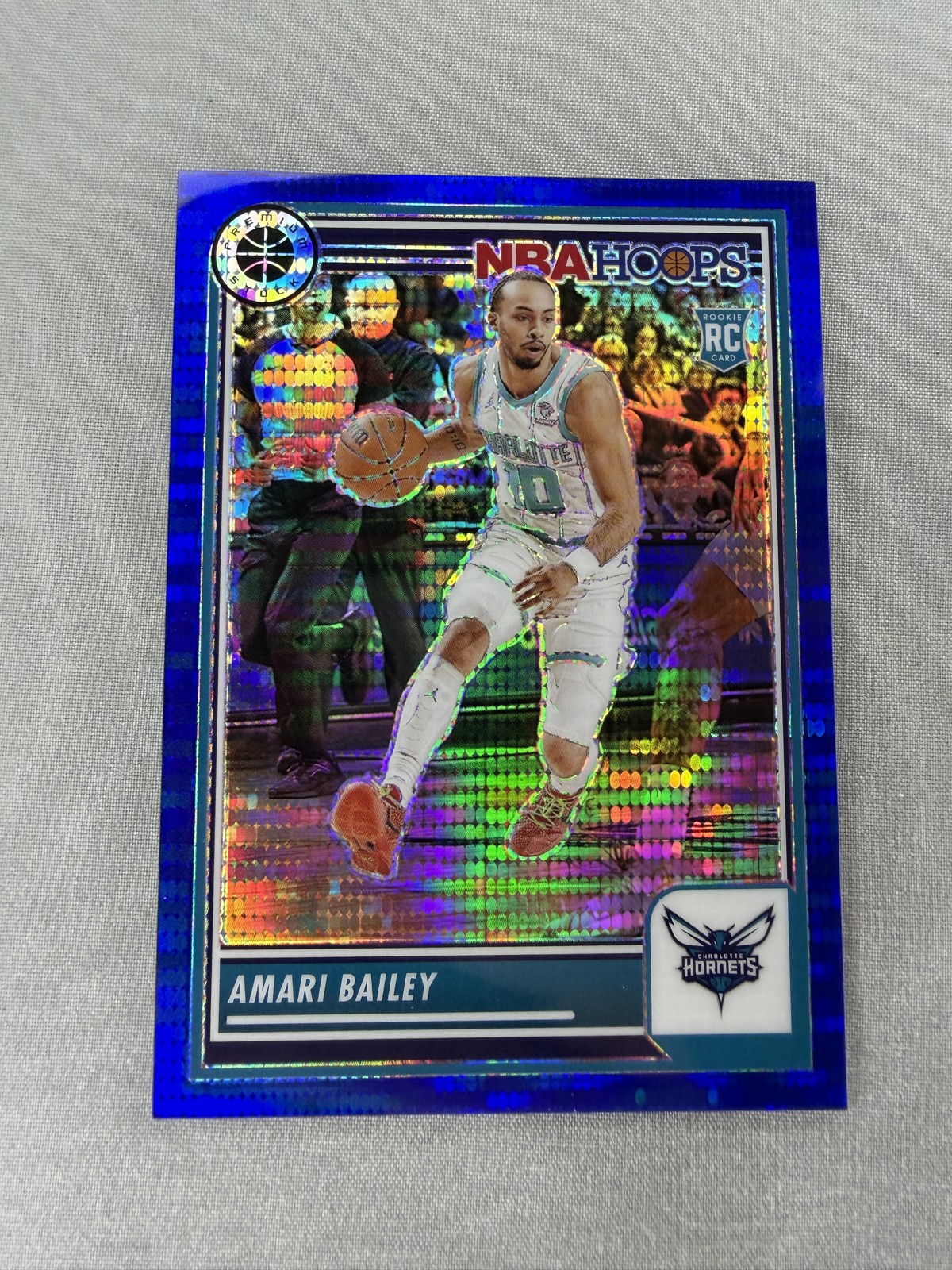 2023-24 Panini Nba Hoops Premium Stock - Amari Bailey #236 Blue Pulsar Prizm /75