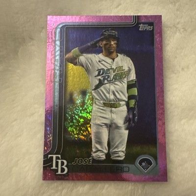 2025 Topps Series 1 Jose Caballero Pink Foil #133 Tampa Bay Rays